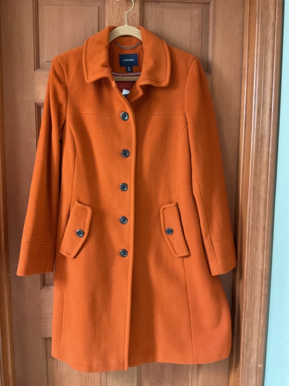 Gorgeous Lands End Luxe Wool Coat